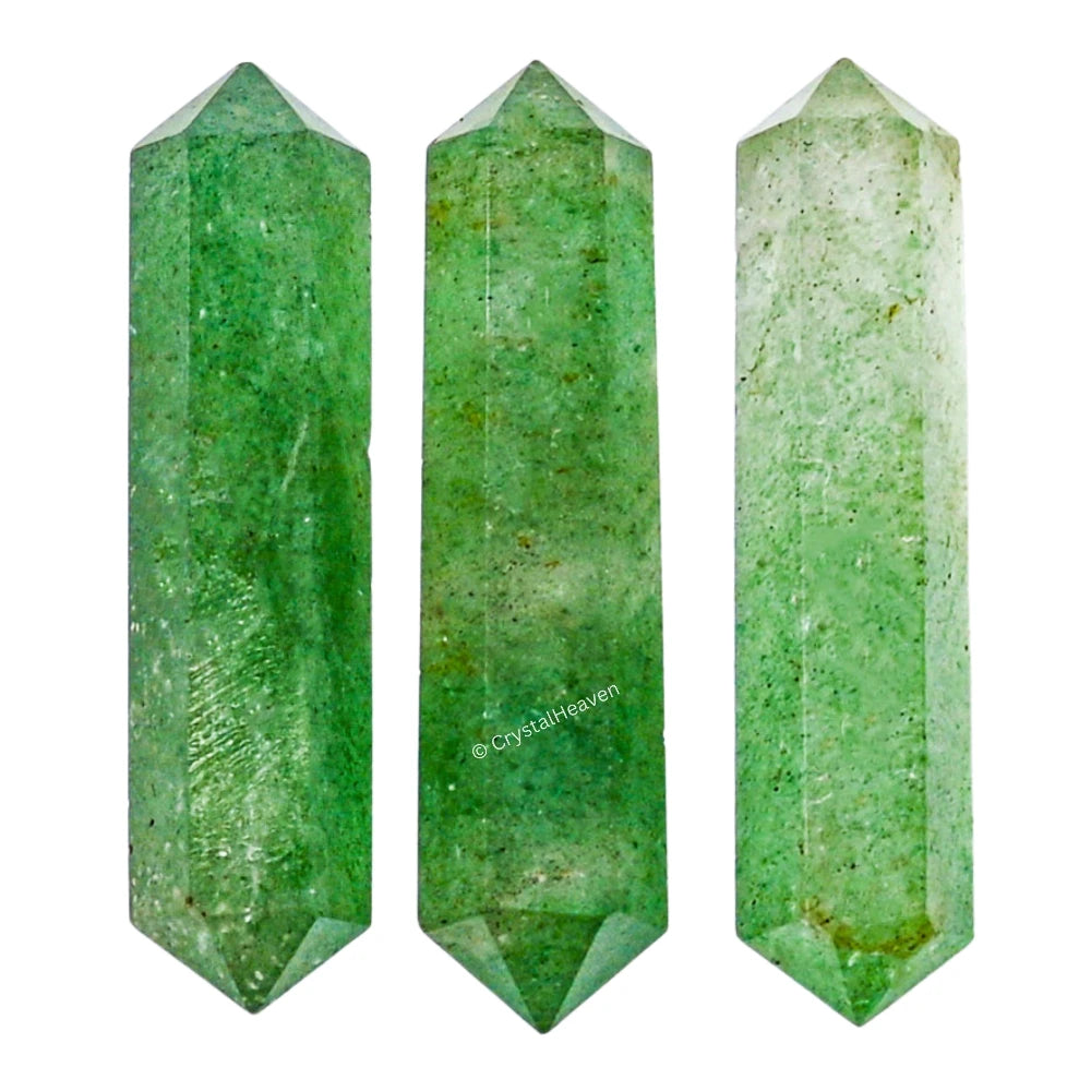 Green Strawberry Quartz Pencil Points (Double Terminated) (Set of 3)