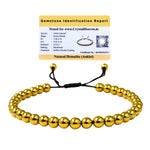 Golden Hematite Anklet (Without Knot)