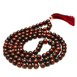 Red Tiger Eye Japa Mala (Without Knot)