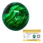 Malachite Sphere (1.5 Inch)