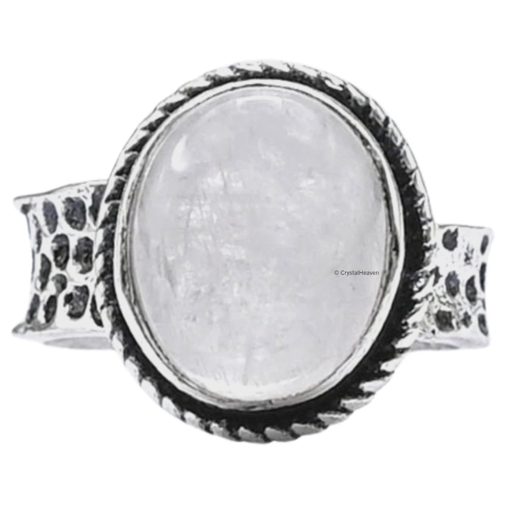 Clear Quartz Ring (Silver/Oval)