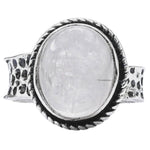 Clear Quartz Ring (Silver/Oval)