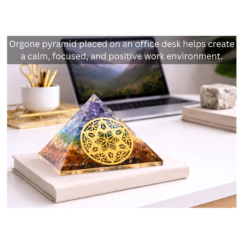 7 Chakra Orgone Pyramid (Star Of David)