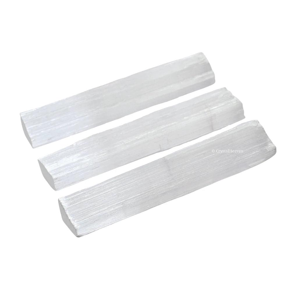 Selenite Wand Charging Plate Stick - 4" Inch (Pack of 3)