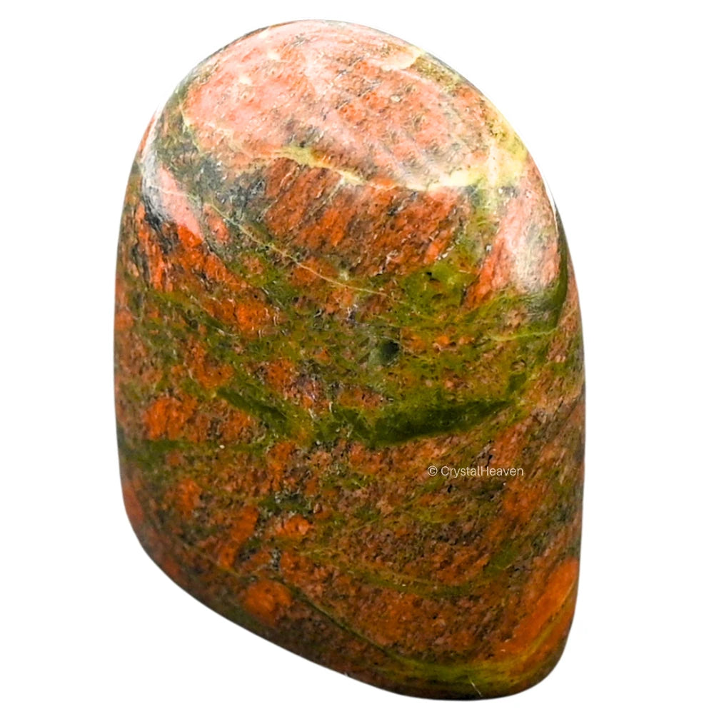 Unakite Standing Palm Stone (Regular)