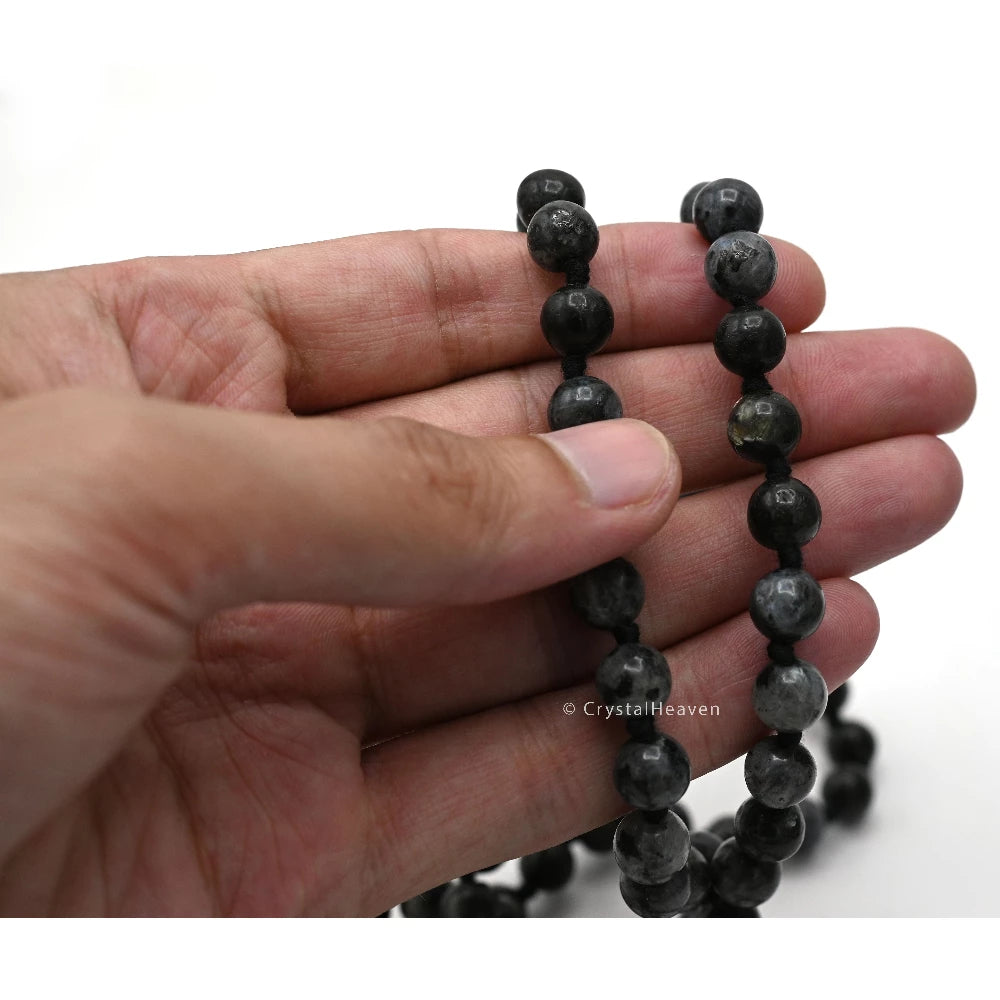 Larvikite Japa Mala (Hand Knotted)