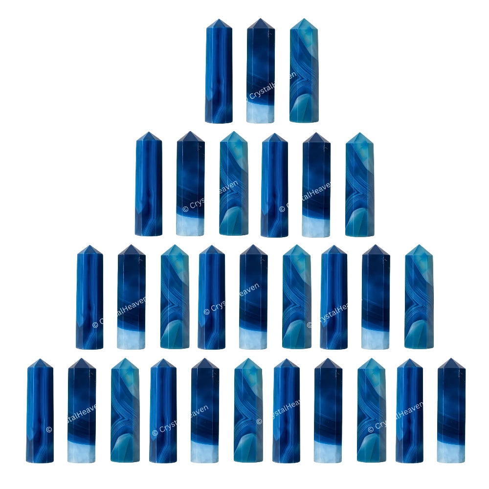 Blue Onyx Pencil Points (Set of 50)