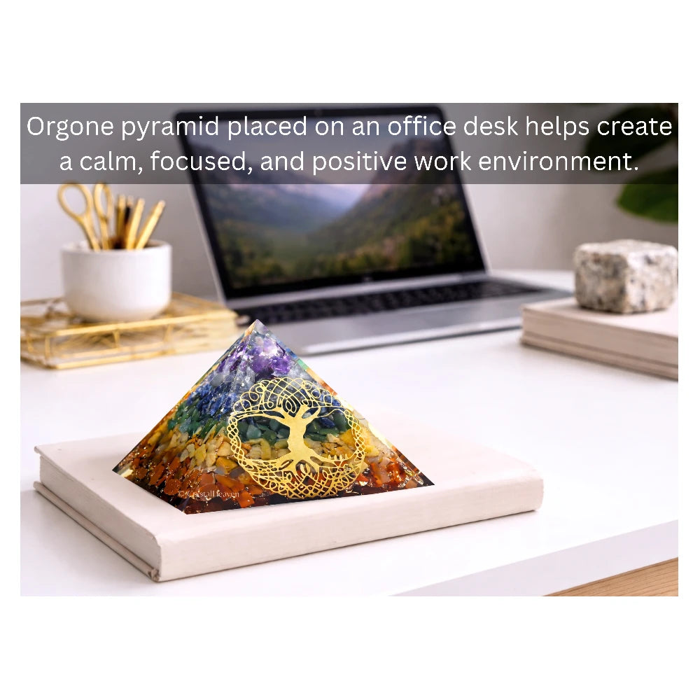 7 Chakra Orgone Pyramid (Tree Of Life)