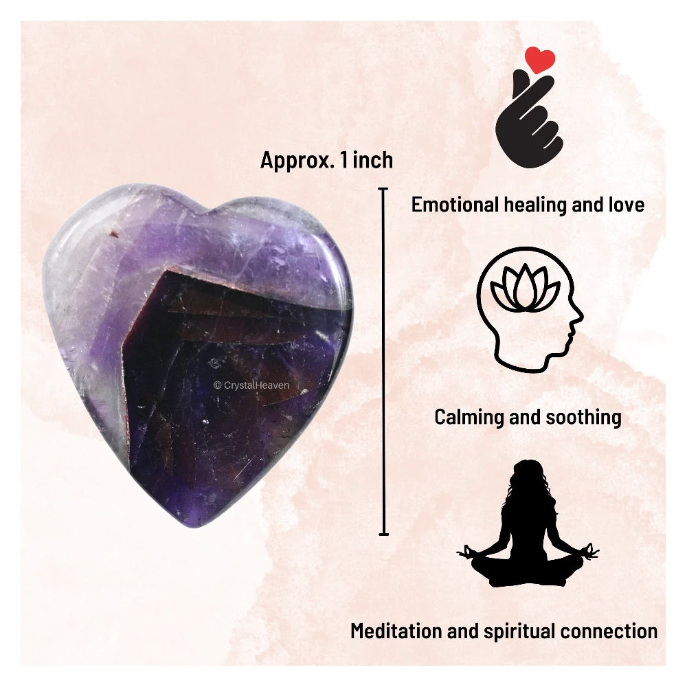Amethyst Mini Heart (Pack of 2)