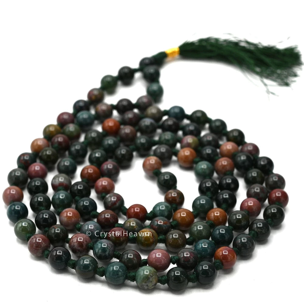 Bloodstone Japa Mala (Hand Knotted)