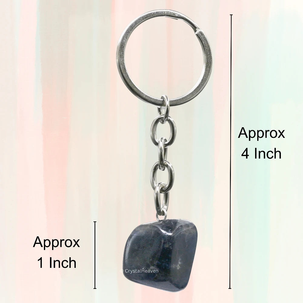 Iolite Crystal Keychain (Tumbled)