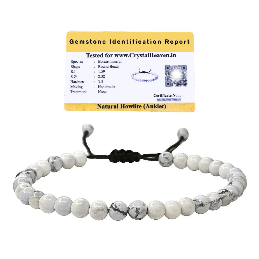 Howlite Anklet (Without Knot)