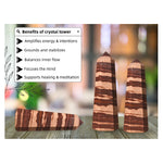 Shiva Lingam Narmada Stone Tower (3" to 4" inch)