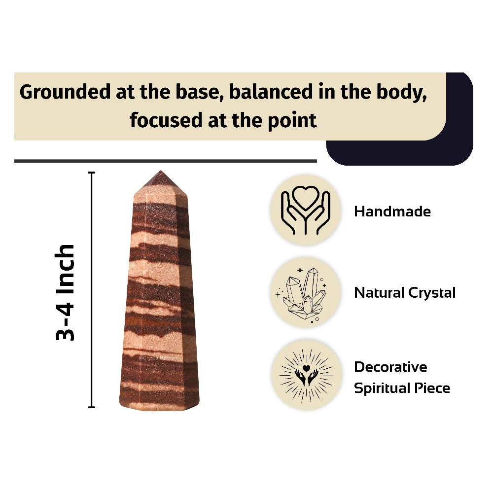 Shiva Lingam Narmada Stone Tower (3" to 4" inch)