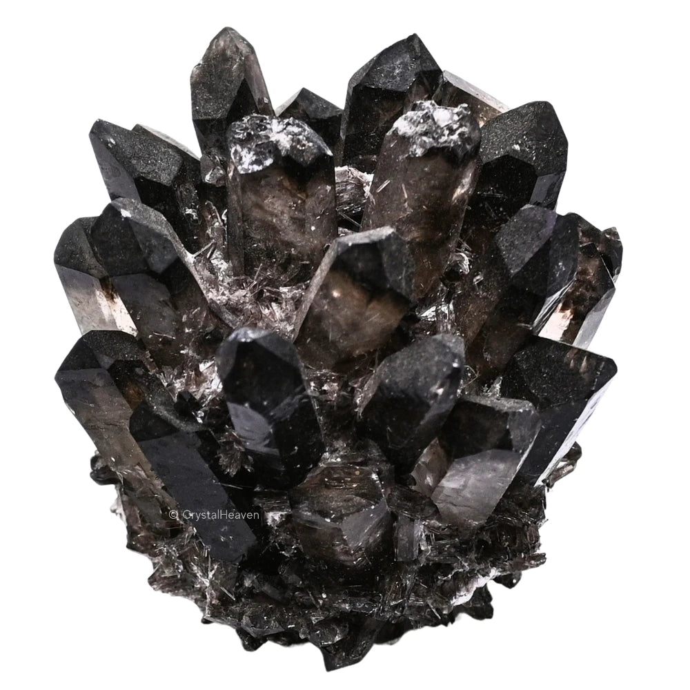 Smoky Quartz Crystal Cluster Points