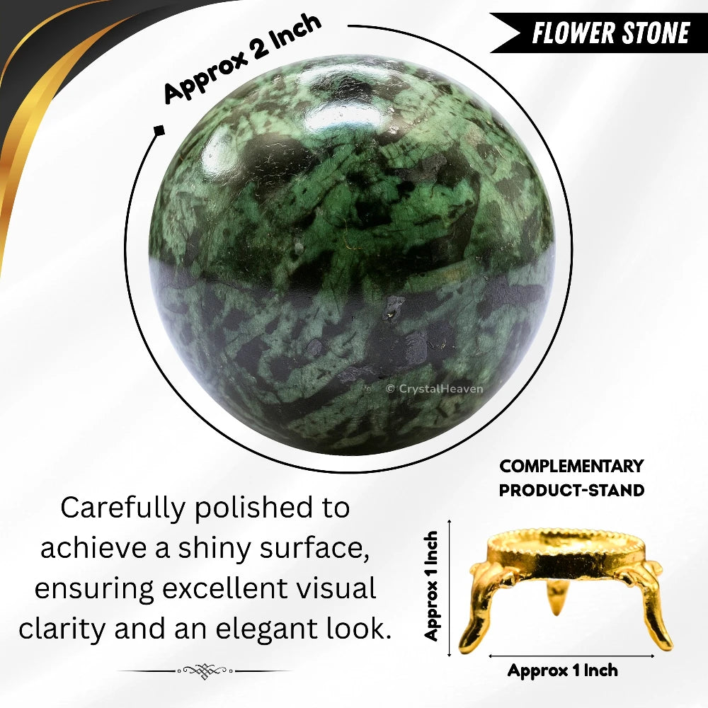 Flower stone Sphere (2 Inch)
