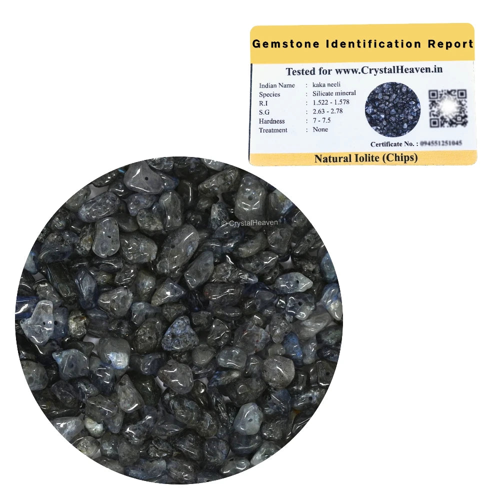 Iolite Chips - Pre Drilled