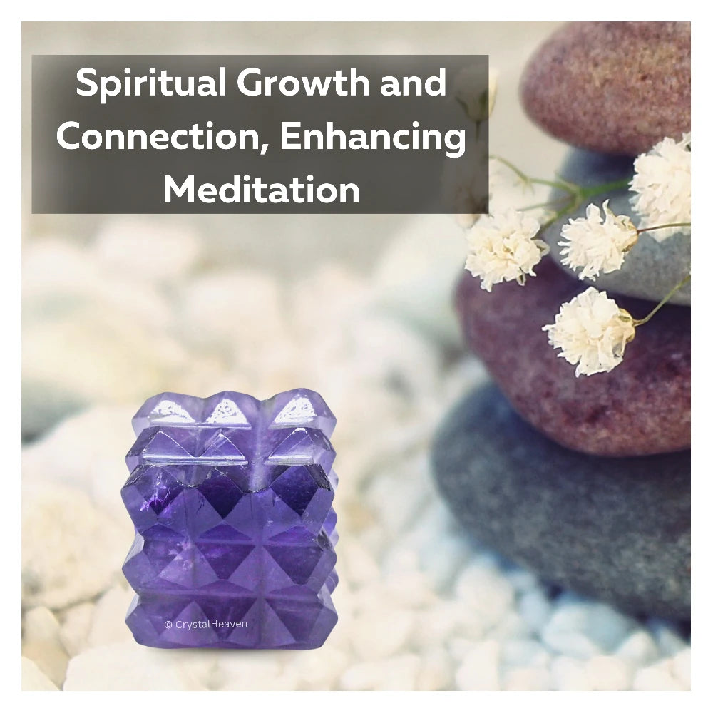 Amethyst 54 Pyramid Power Cube