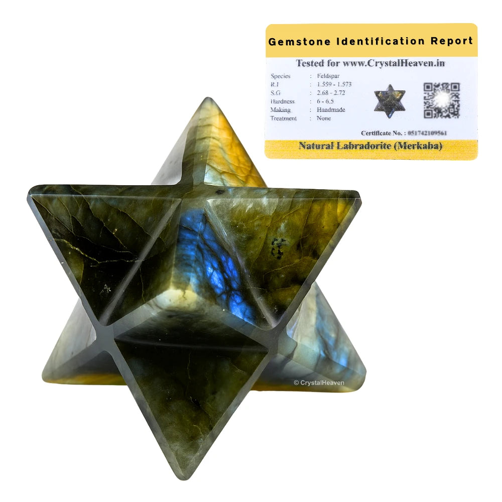 Labradorite Crystal Merkaba (20-25 mm)