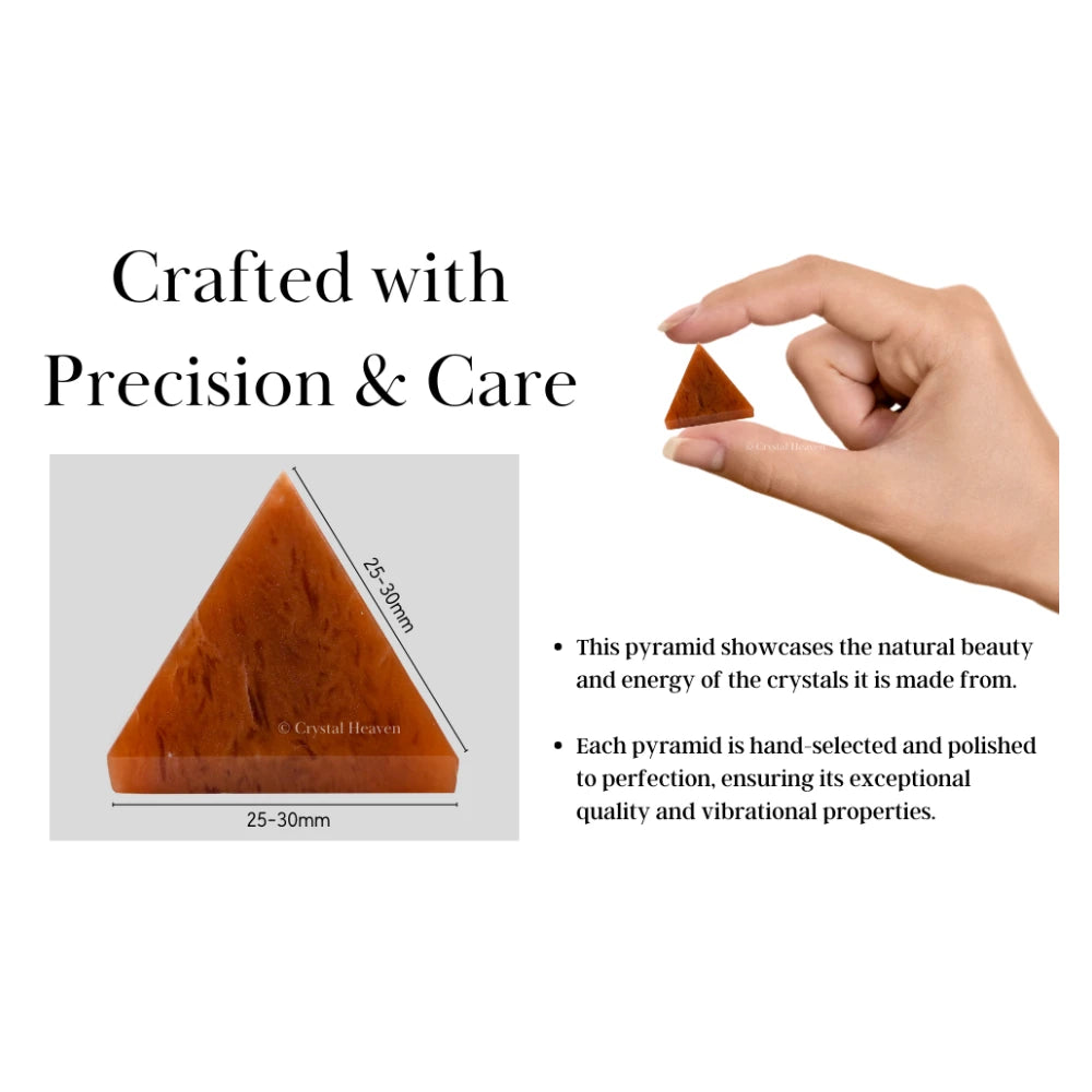 Red Aventurine Pyramid (1 Inch)