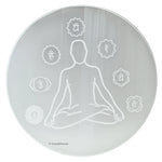 Selenite Charging Plate with Buddha (4 Inch)