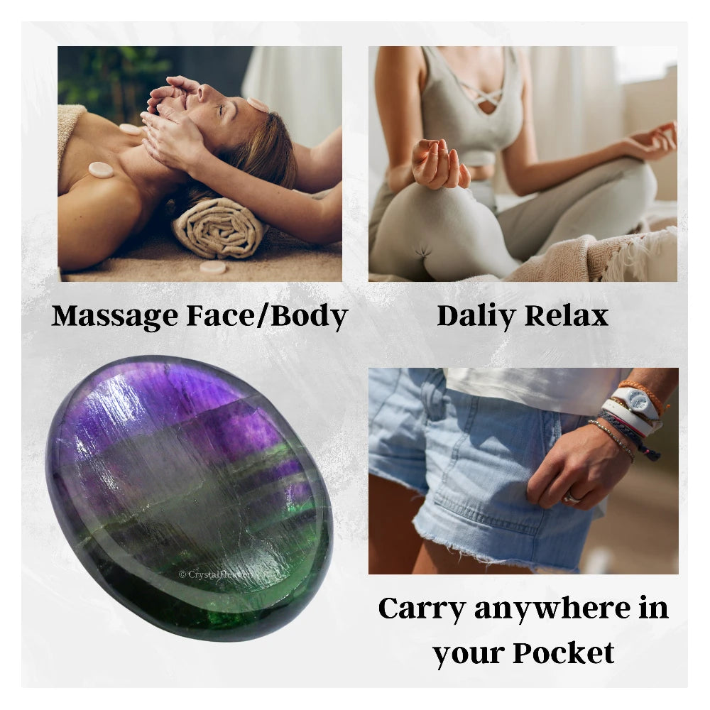 Fluorite Worry Stone