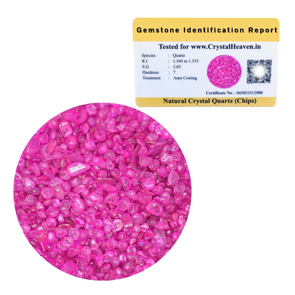 Rose Aura Quartz Chips (500 gram)