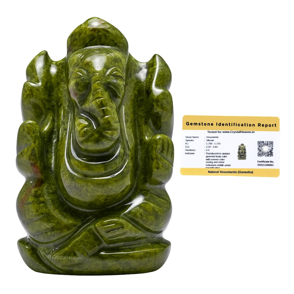 Vesuvianite Crystal Ganesh Ganpati