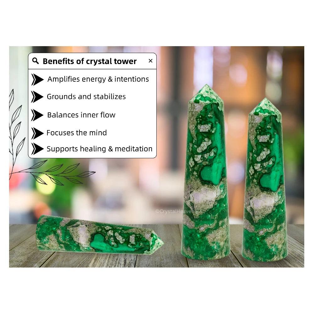 Variscite Crystal Tower (3" to 4" inch)