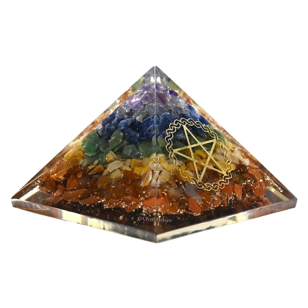 7 Chakra Orgone Pyramid (Pentacle)
