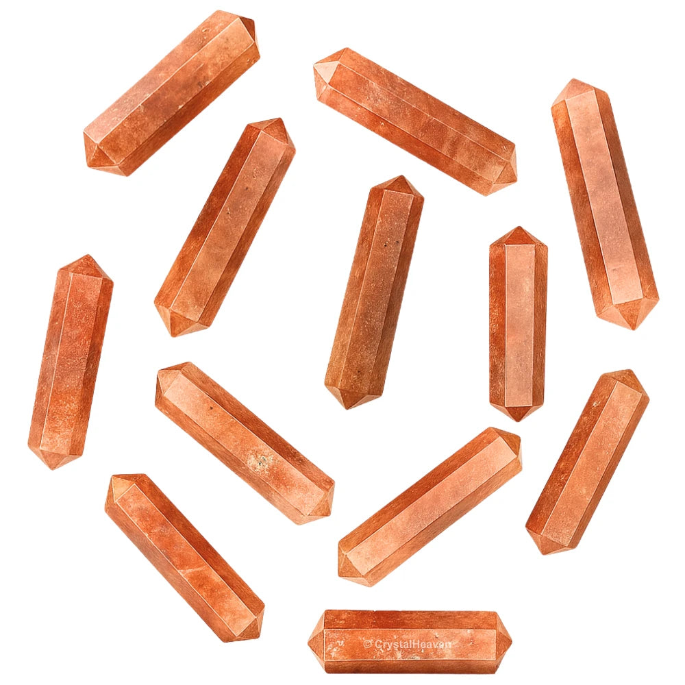 Strawberry Quartz Pencil Points (Double Terminated) (Set of 10)