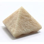 Cream Moonstone Lemurian Pyramid - Under 9 Pyramid Plate