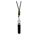 Shungite Necklace - Cap Pencil with Quartz