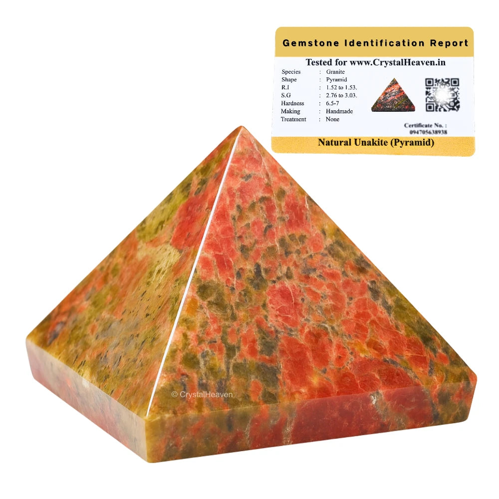 Unakite Pyramid (1.5 Inch)