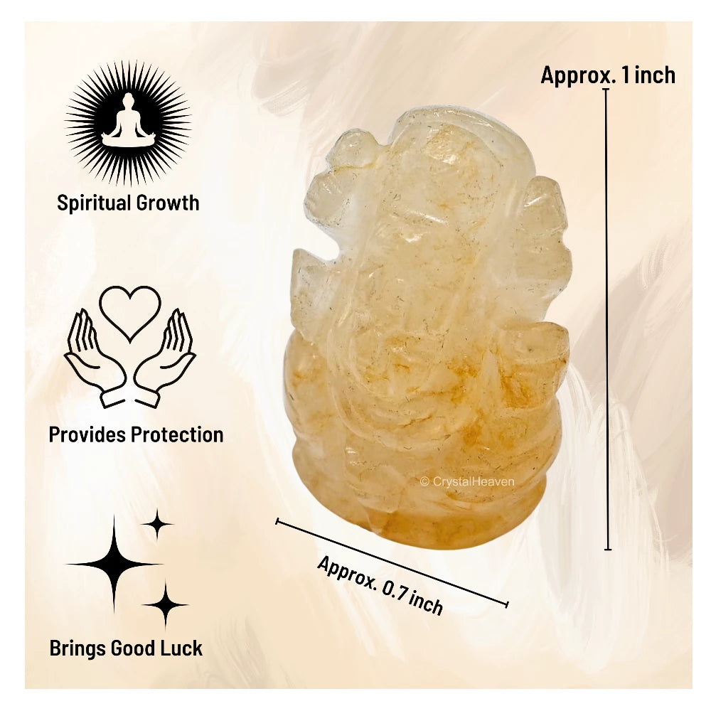 Yellow Aventurine Crystal Ganesh Ganpati