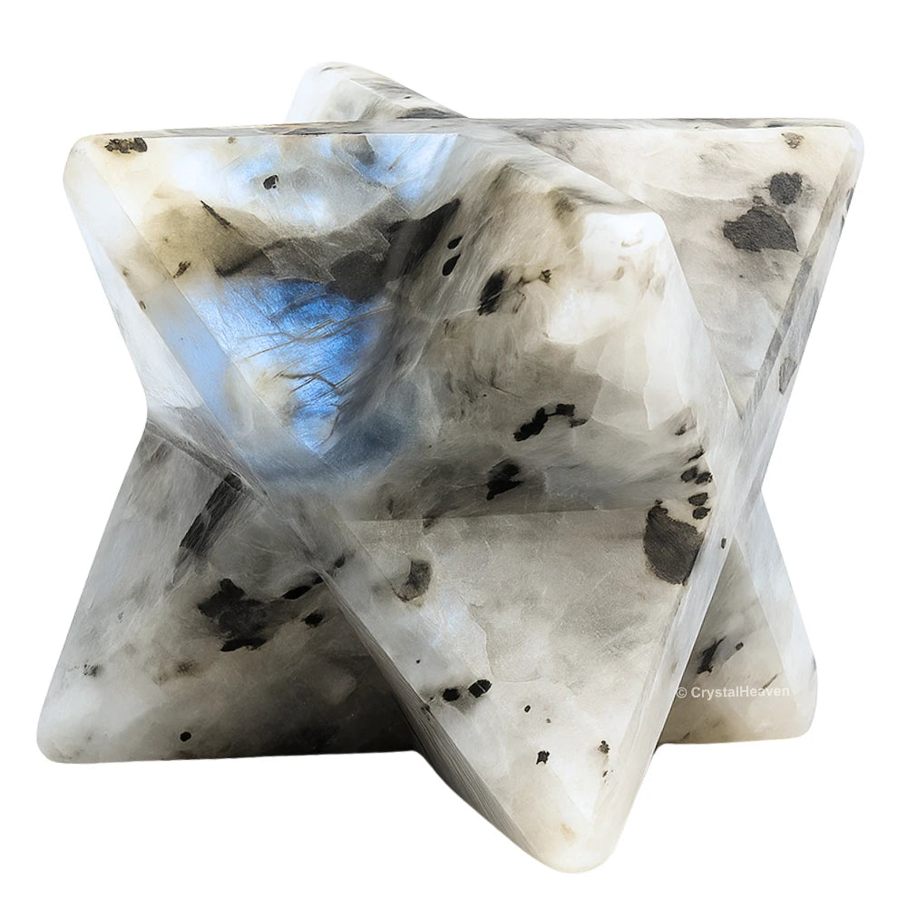 Rainbow Moonstone Crystal Merkaba (20-25 mm)