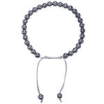 Silver Hematite Healing Crystal Bracelets - 6mm Beads (Adjustable)
