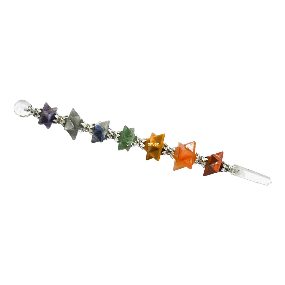 7 Chakra Crystal Merkaba Healing Stick