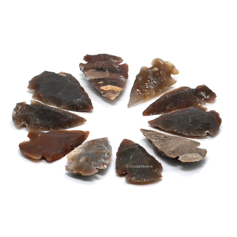 Fancy Jasper Arrowhead - 1" to 1.5" (20 Pieces)