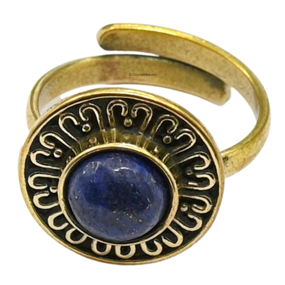 Lapis Lazuli Ring (Gold/Round)