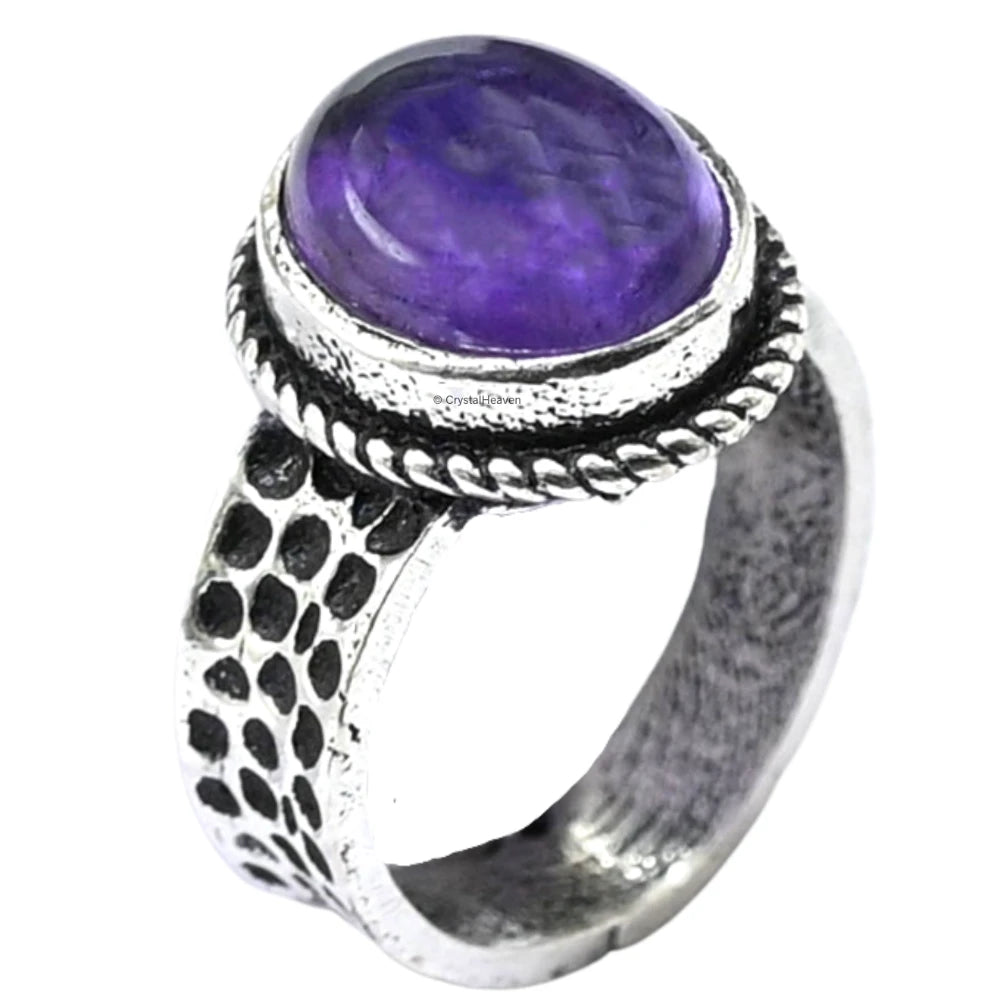 Amethyst Ring (Silver/Oval)