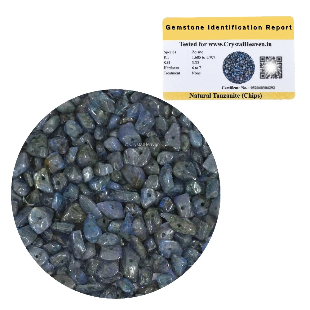 Tanzanite Chips - Pre Drilled