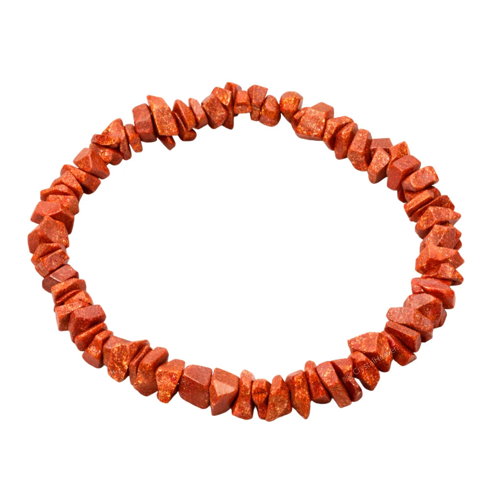 Red Goldstone Chips Bracelet