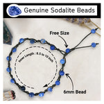 Sodalite Anklet (Hand Knotted)