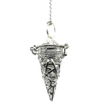 Metal Brass Pendulum - Silver Cone Chamber (MP46)