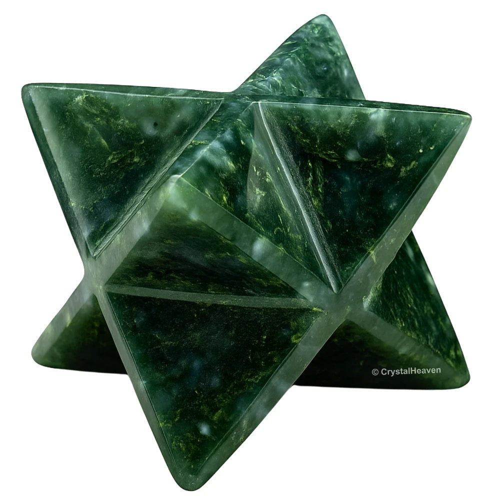 Moss Agate Crystal Merkaba (20-25 mm)
