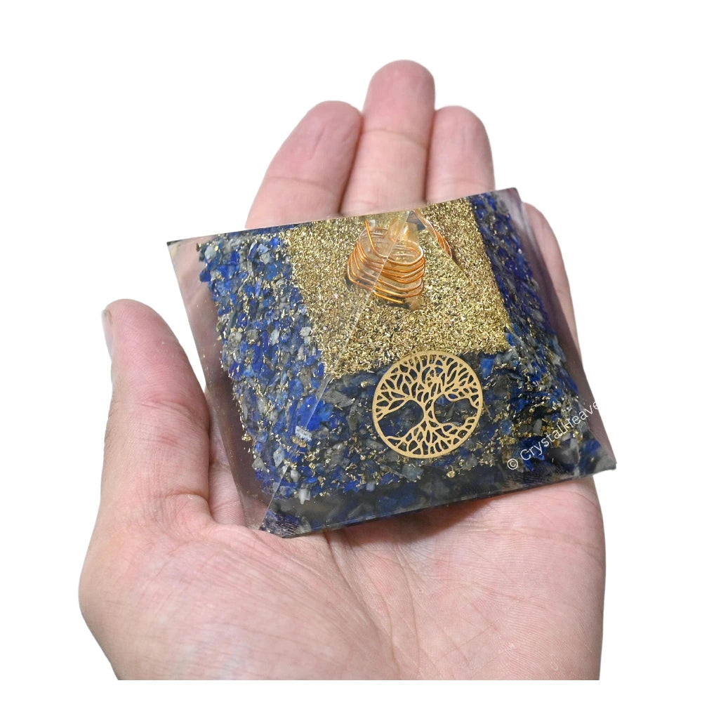 Lapis Lazuli Orogone Pyramid (Small Tree Of Life)