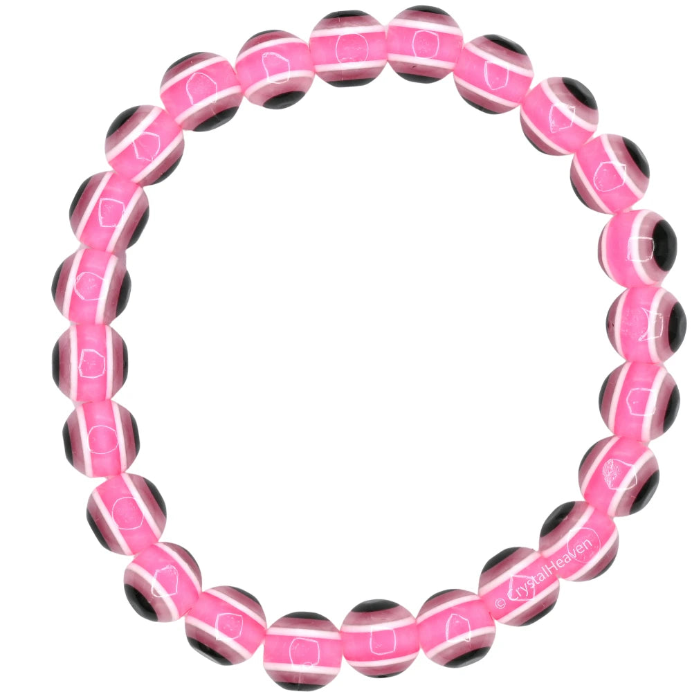 Hot Pink Evil Eye Bracelet