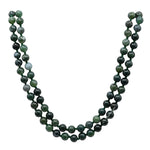 Moss Agate Japa Mala (Hand Knotted)