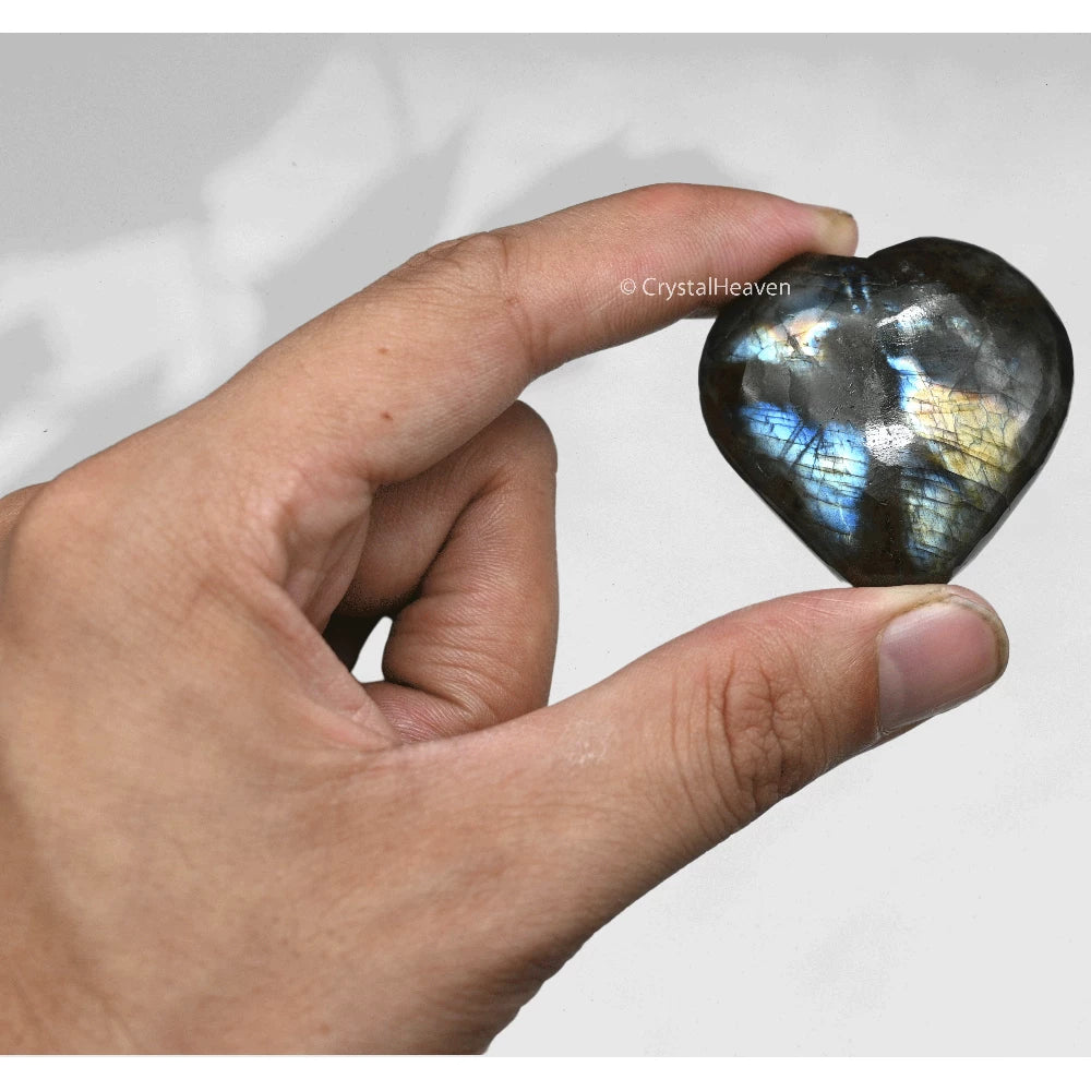 Labradorite Heart